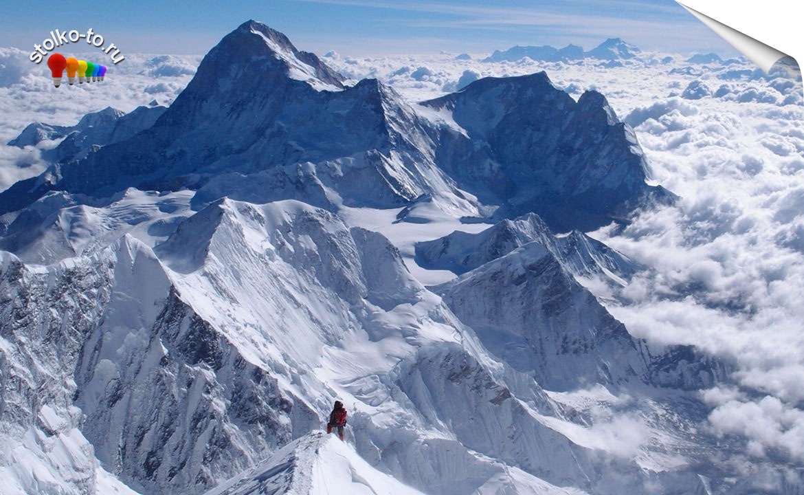 Сколько км гора Эверест